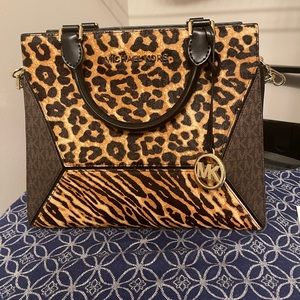 MK calf hair prism large